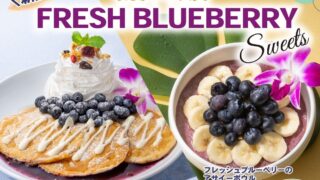Hawaiian Pancakes and Acai Bowls with Fresh Blueberries at La Ohana in Tokyo