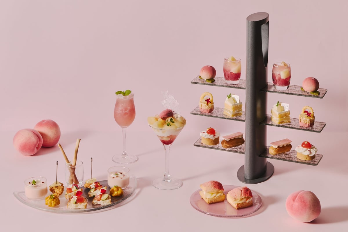 Peach-Themed Afternoon Tea at The Thousand Kyoto
