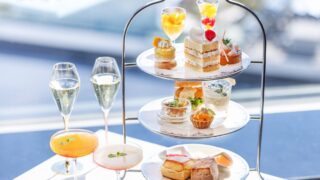 Peach and Mango Afternoon Tea with Panoramic Yokohama Views