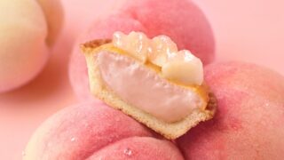 BAKE CHEESE TART Peach Yogurt-Style Cheese Tart in Japan From July 1