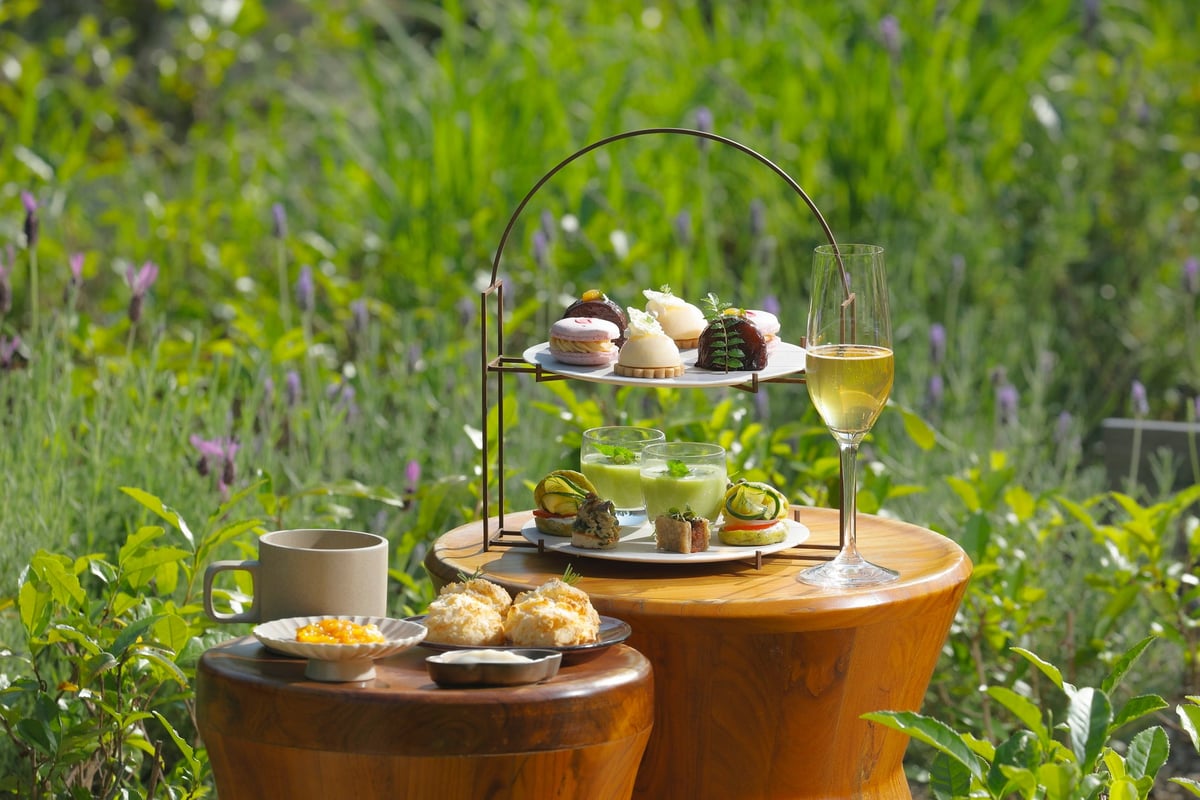 Botanical Afternoon Tea with Honey and Herbs at Six Senses Kyoto from June 21