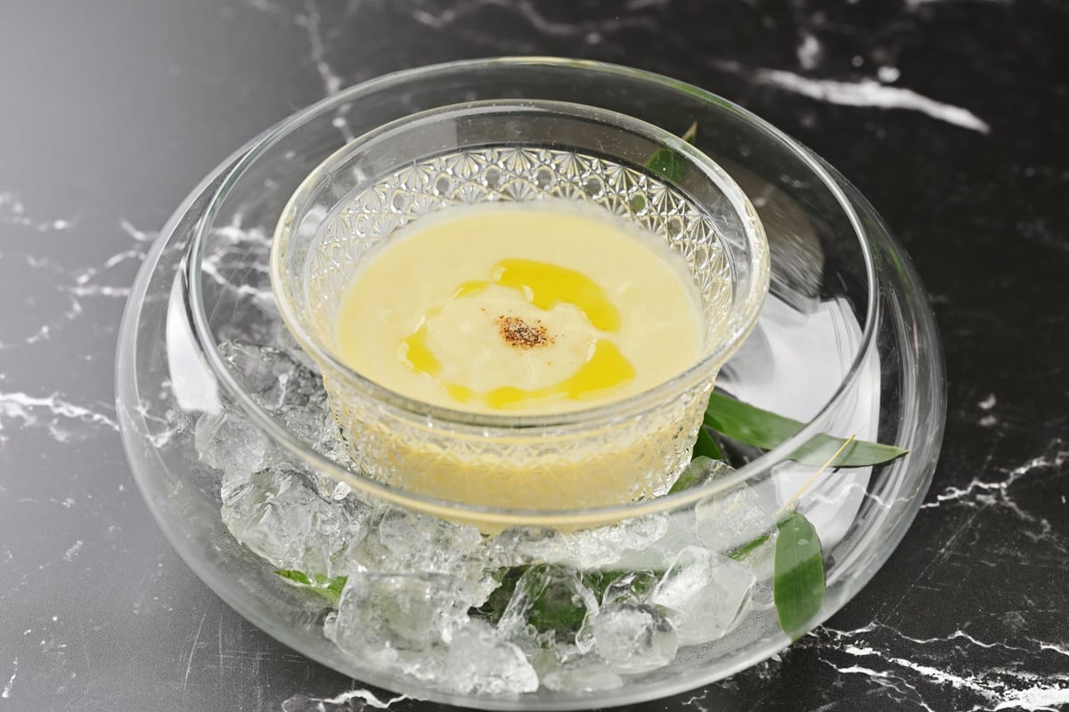 Corn Soup with Olive Oil