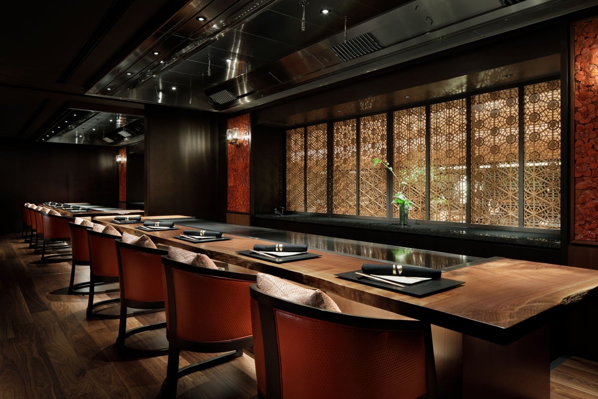 Teppanyaki counter at 'Japanese Cuisine by The Ritz-Carlton Nikko'