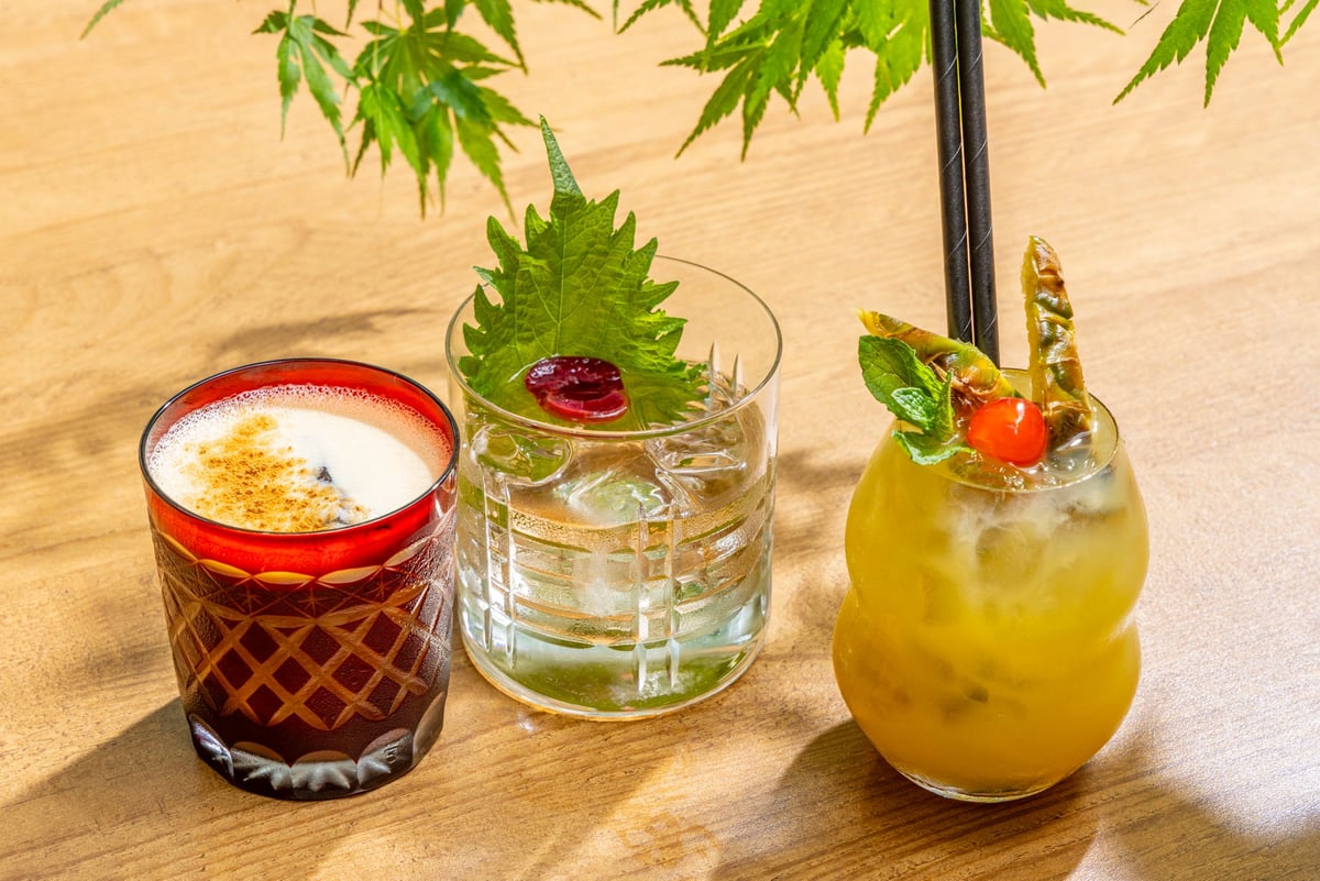 A vibrant tequila-based cocktail to celebrate summer — Carajilo ¥1,800, CODIGO Old Fashioned ¥1,800, Ginger Matador ¥1,800 (tax included)