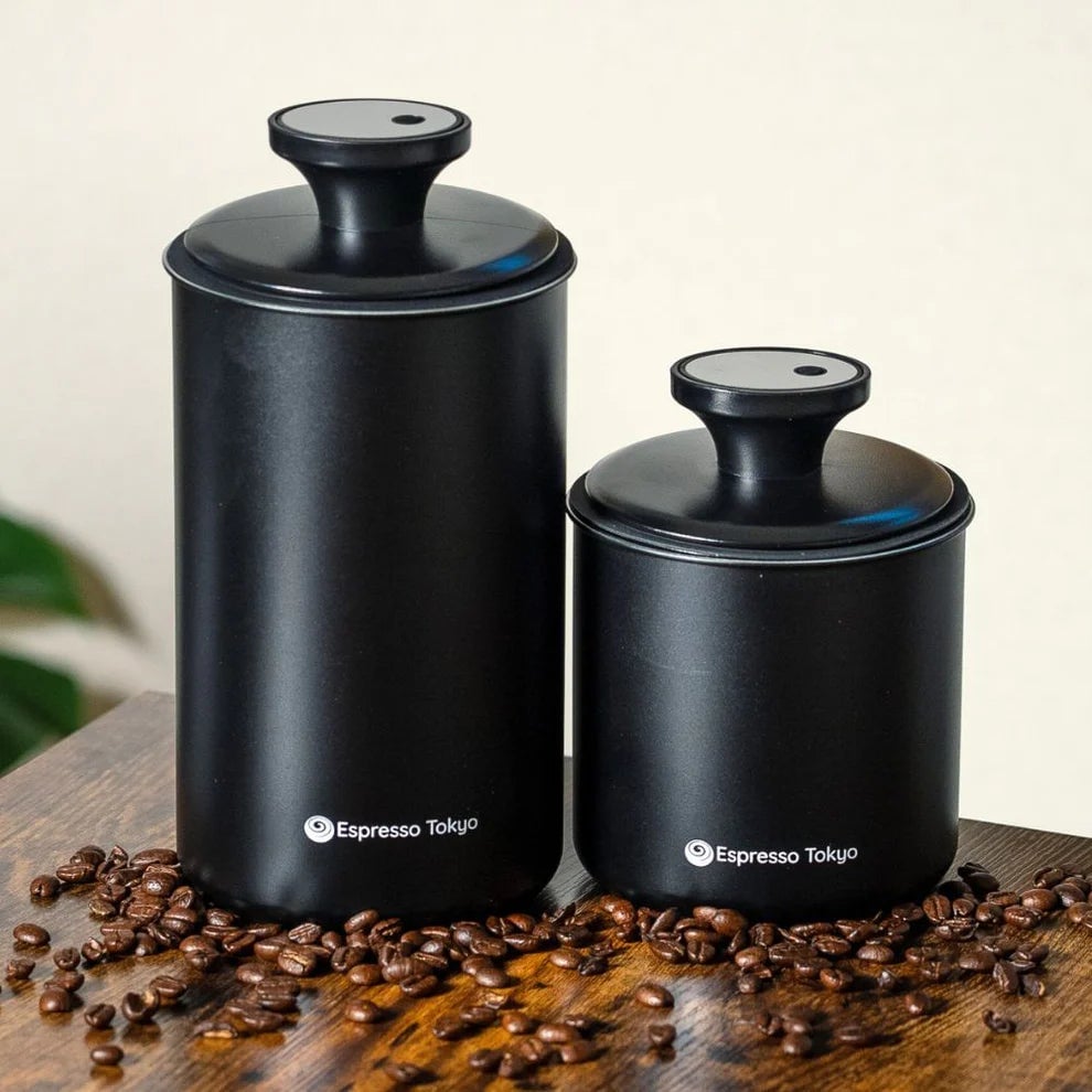 The specialty coffee storage container 'Canister Pro' is popular year-round