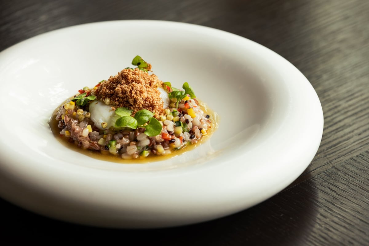Rice cake and local vegetable risotto — ¥4,400