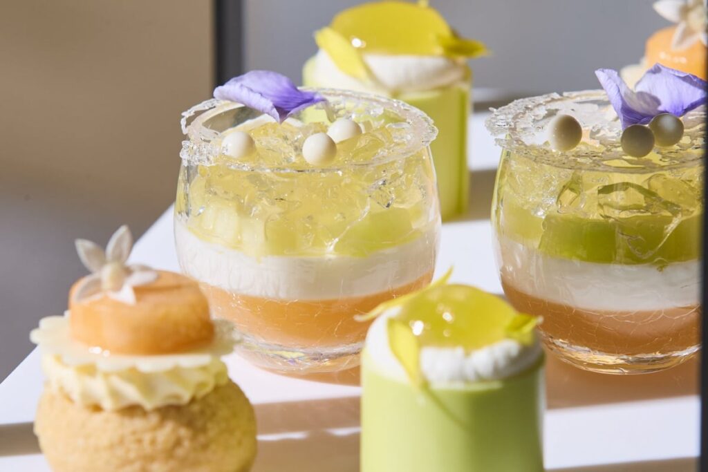 Floral Melon Verrine / Melon Delight Shortcake / Red Flesh Melon Petit Choux