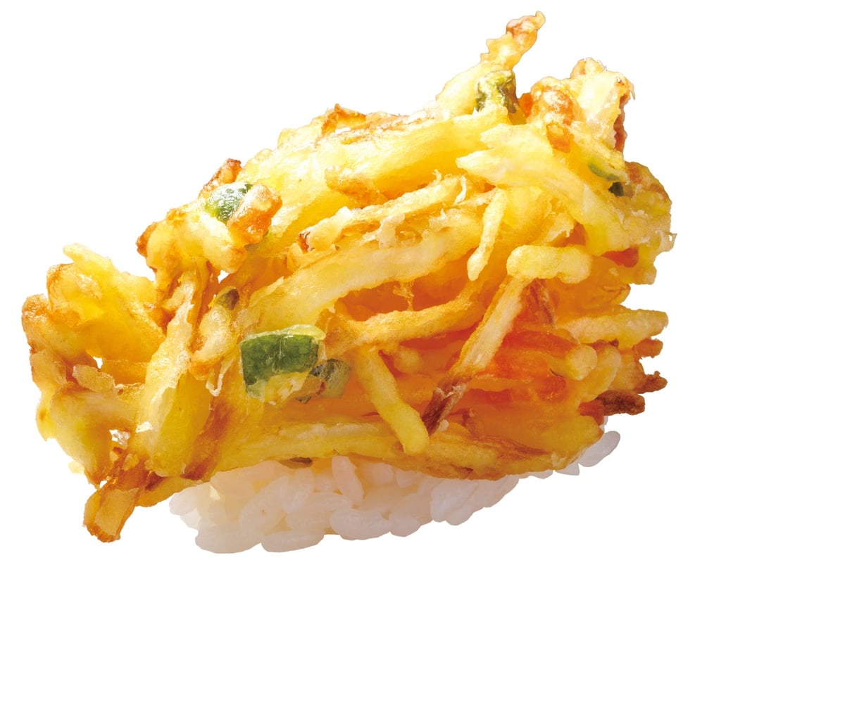 Extra Large Five Vegetable Tempura Nigiri — ¥100 (tax included ¥110)