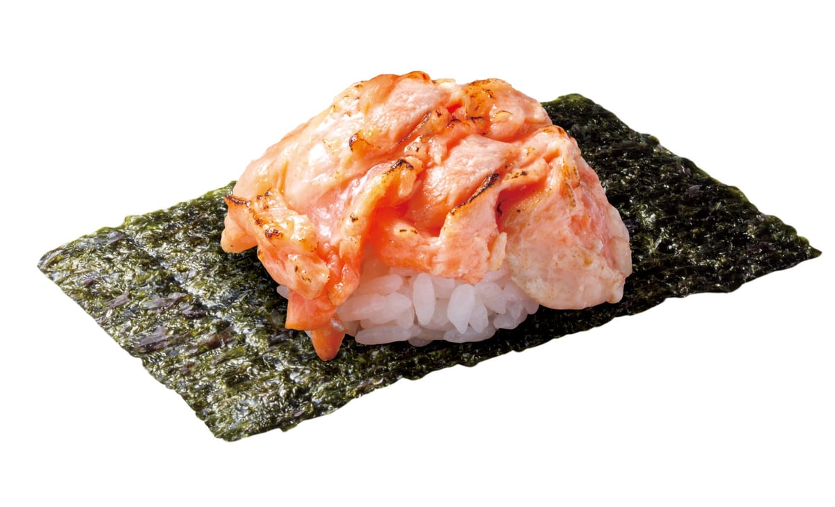 Yamori Aburi Toro Salmon Tsutsumi — ¥160 (tax included ¥176)