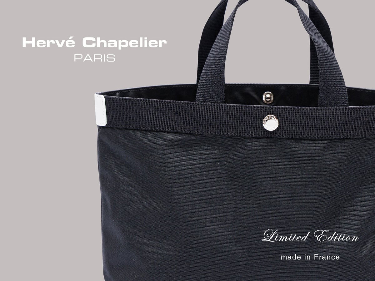 Hervé Chapelier Exclusive Online Store Color Square Tote 704CB in Tokyo from June 27