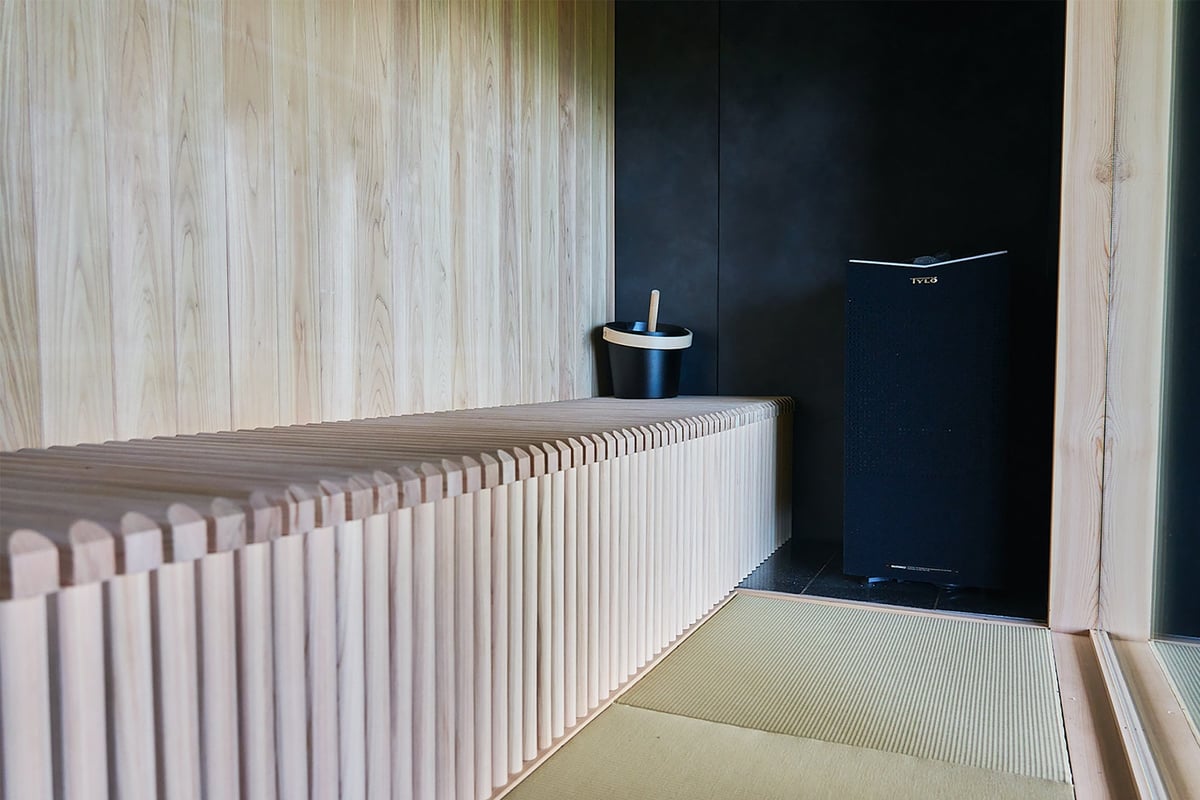 HINATA Oshima -- Private sauna in each villa.