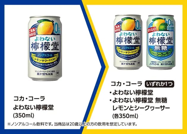 Coca-Cola Yowanai Lemon-do (350ml)
