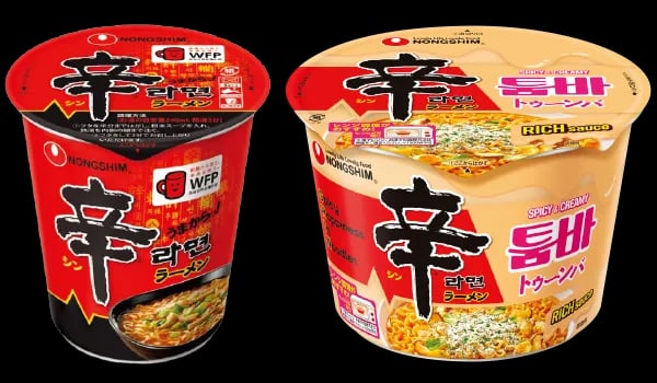 農心 辛ラーメンカップ/辛ラーメントゥーンバカップ