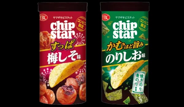 ヤマザキビスケット チップスターS（すっぱ梅しそ味／かむほど旨みのりしお味）