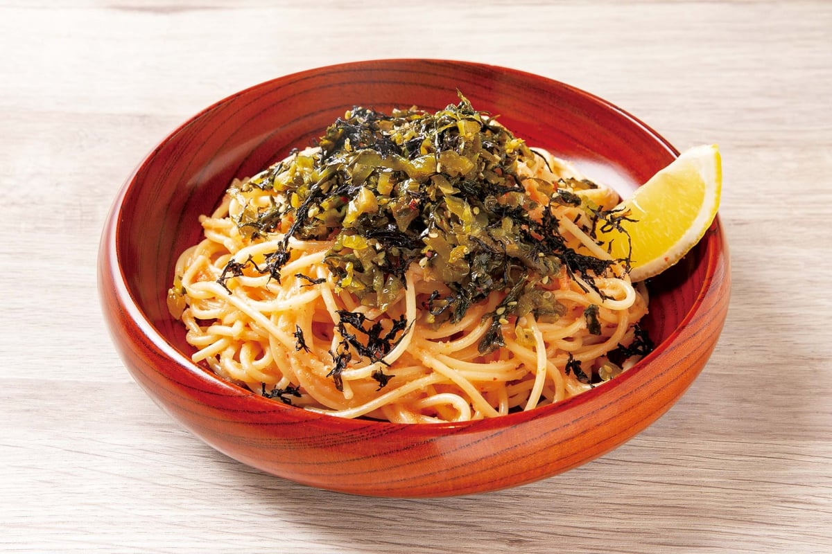 Karashi Mentaiko and Takana Spaghetti — ¥550 (tax included)