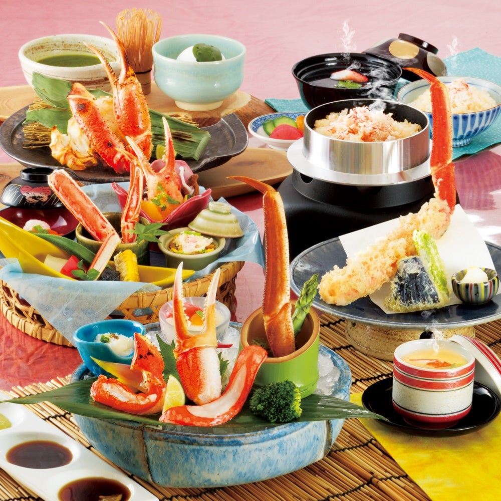 Available from June 1st to July 31st: 'Irodori Kani Zukuri Kaiseki' Sou Fuu — ¥8,500 (tax included ¥9,350)