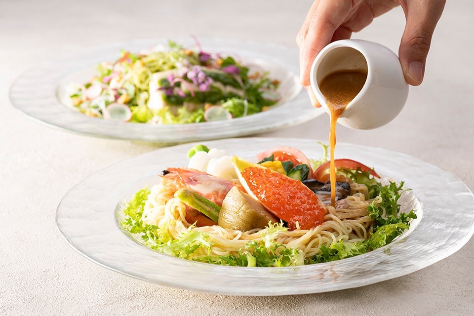 Kyoto Tokyu Hotel Serves Two Special Cold Noodle Dishes Featuring Kyoto Vegetables and Seafood From July 1