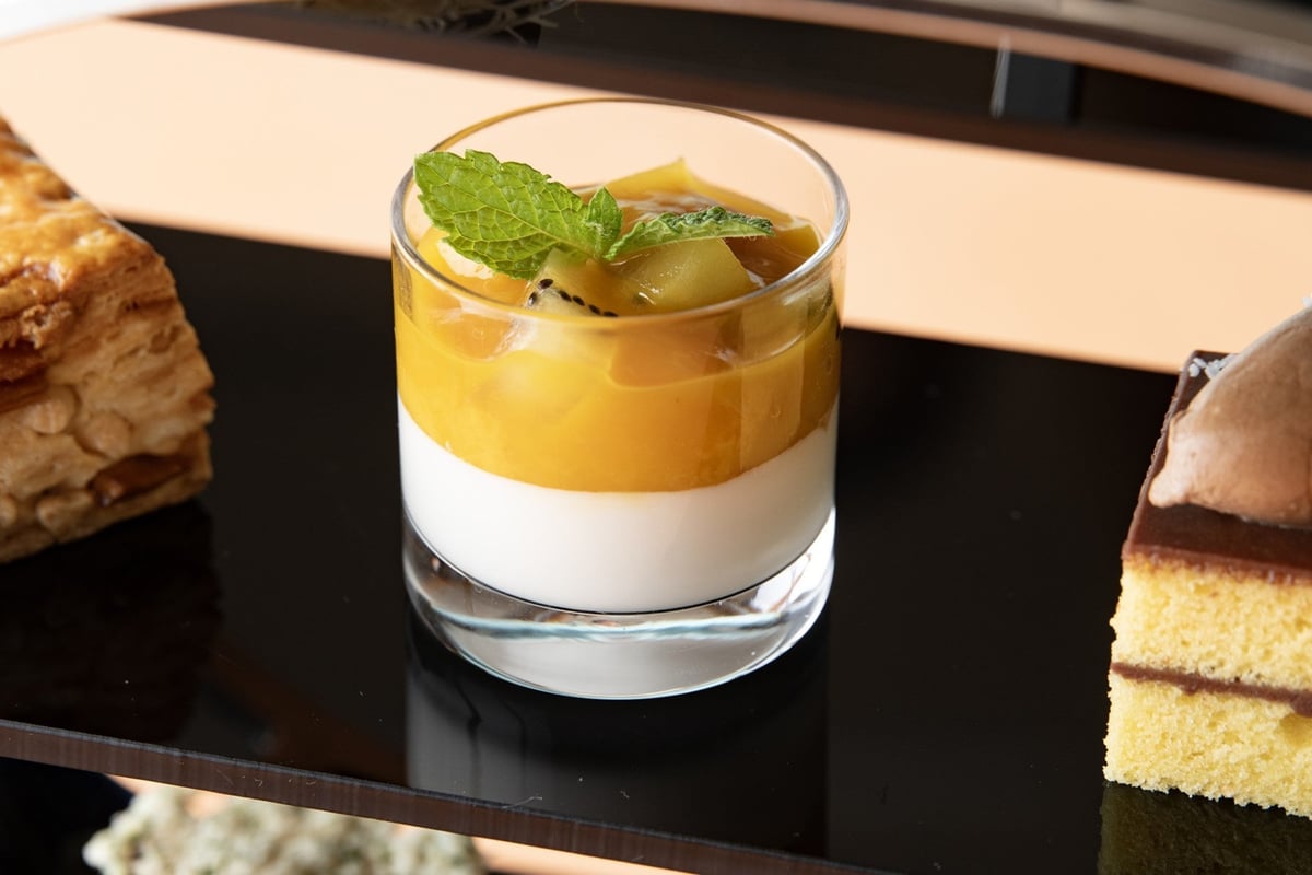 Mango and Coconut Panna Cotta