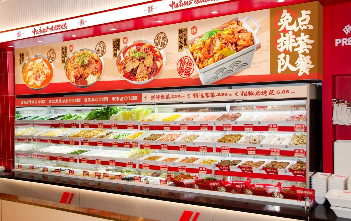 Enjoy fresh ingredients anytime from the mist showcase.