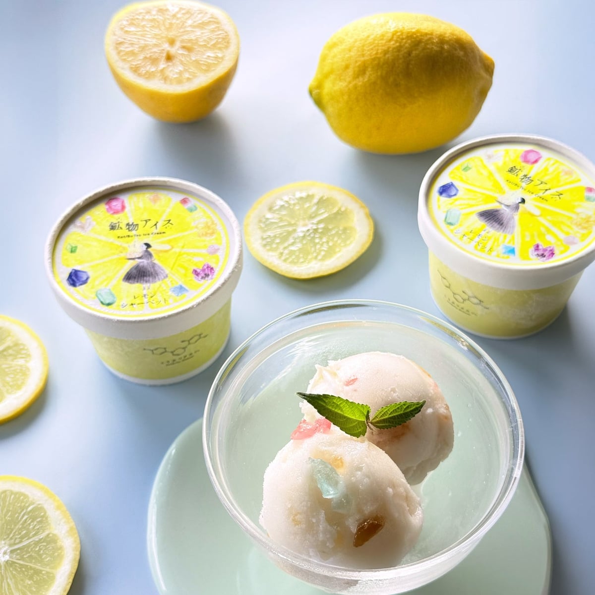 Mineral Ice Cream [Lemon Sherbet]