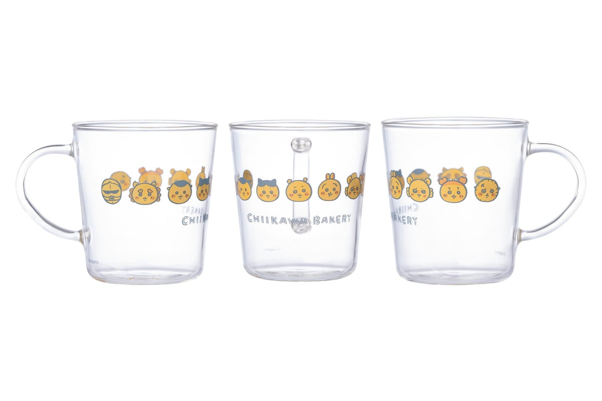 Heat-resistant Glass Mug (All the Bread Characters) — ¥2,640 (tax included)