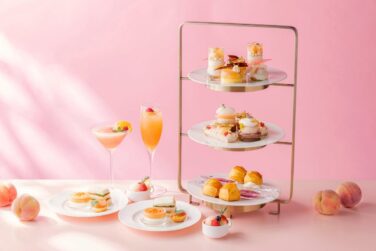 peach tea selection afternoon tea strings hotel 01