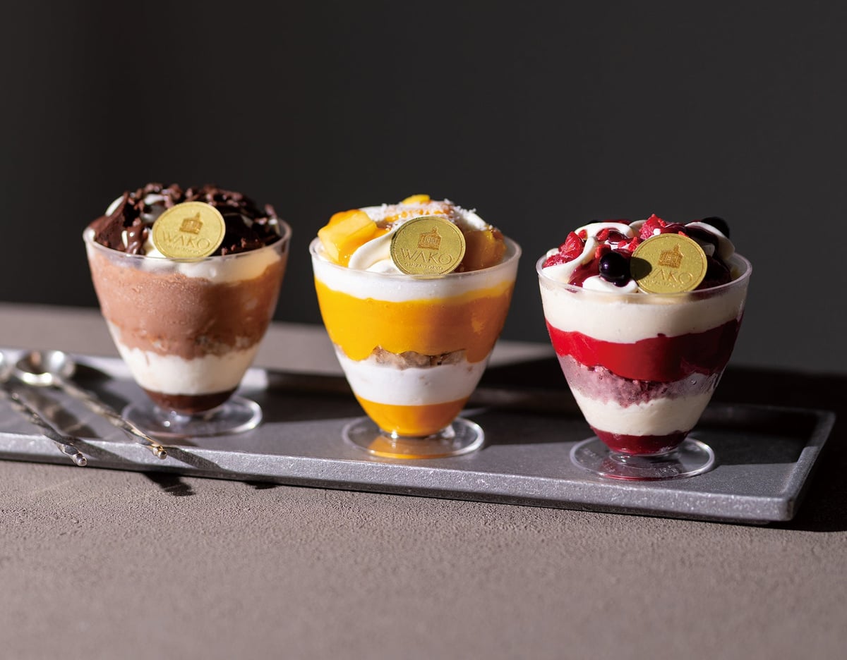 Parfait Assortment (3 pieces) — ¥4,968 (tax included), each Parfait — ¥1,512 (tax included)