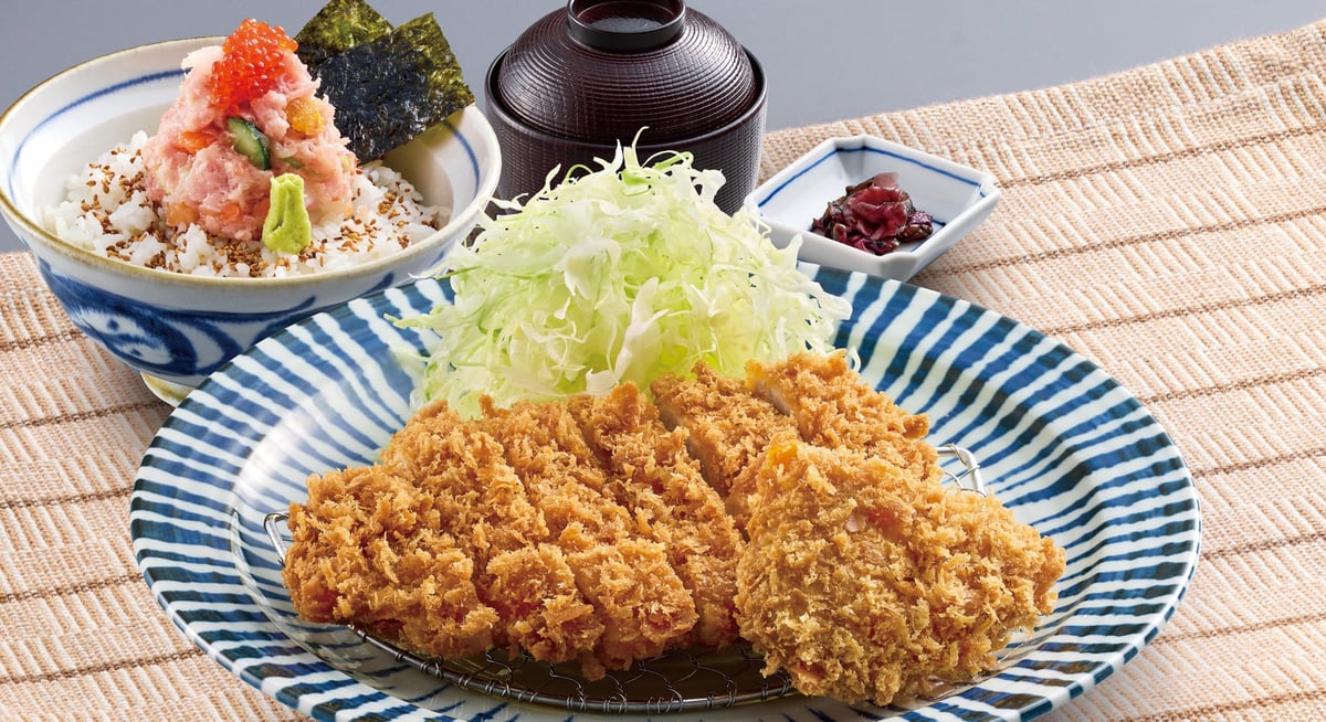Kaisen-don, Rosu Katsu (80g), and Hire Katsu Set Meal — ¥1,830 (tax included ¥2,013)