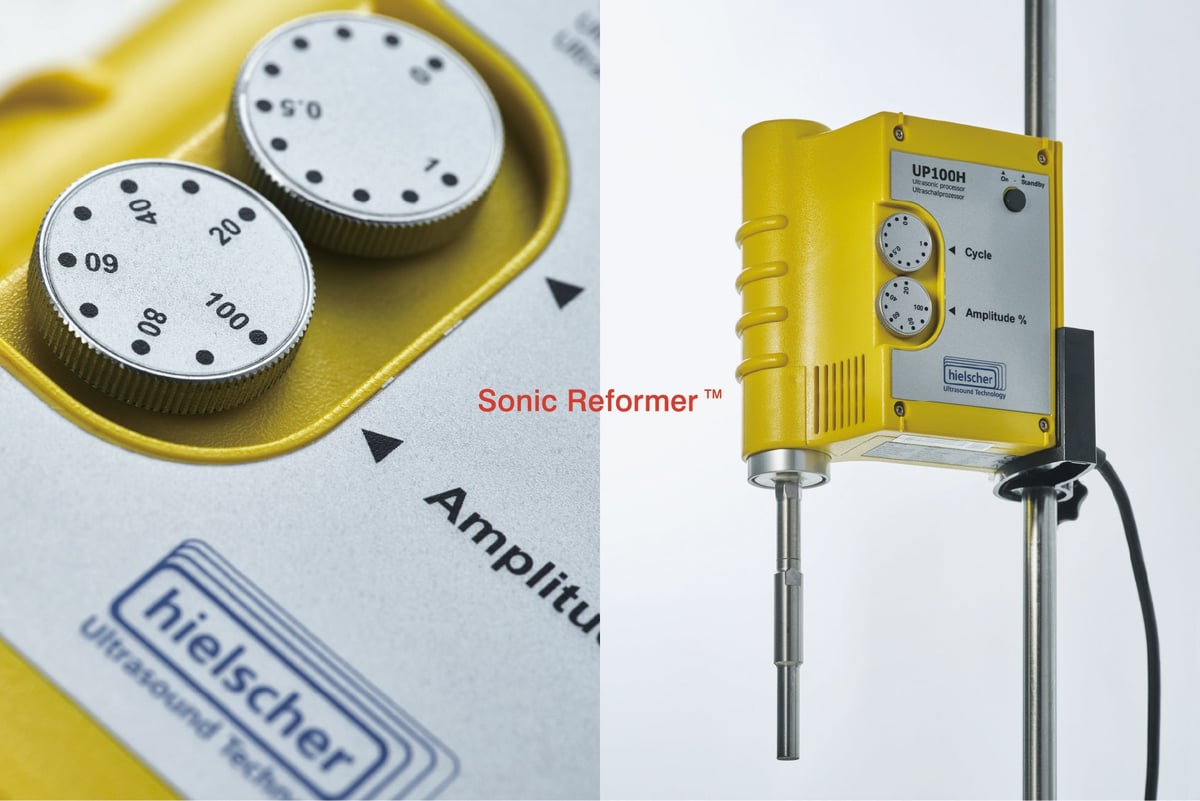 Equipment used: Hielscher Ultrasonics 'UP100H'