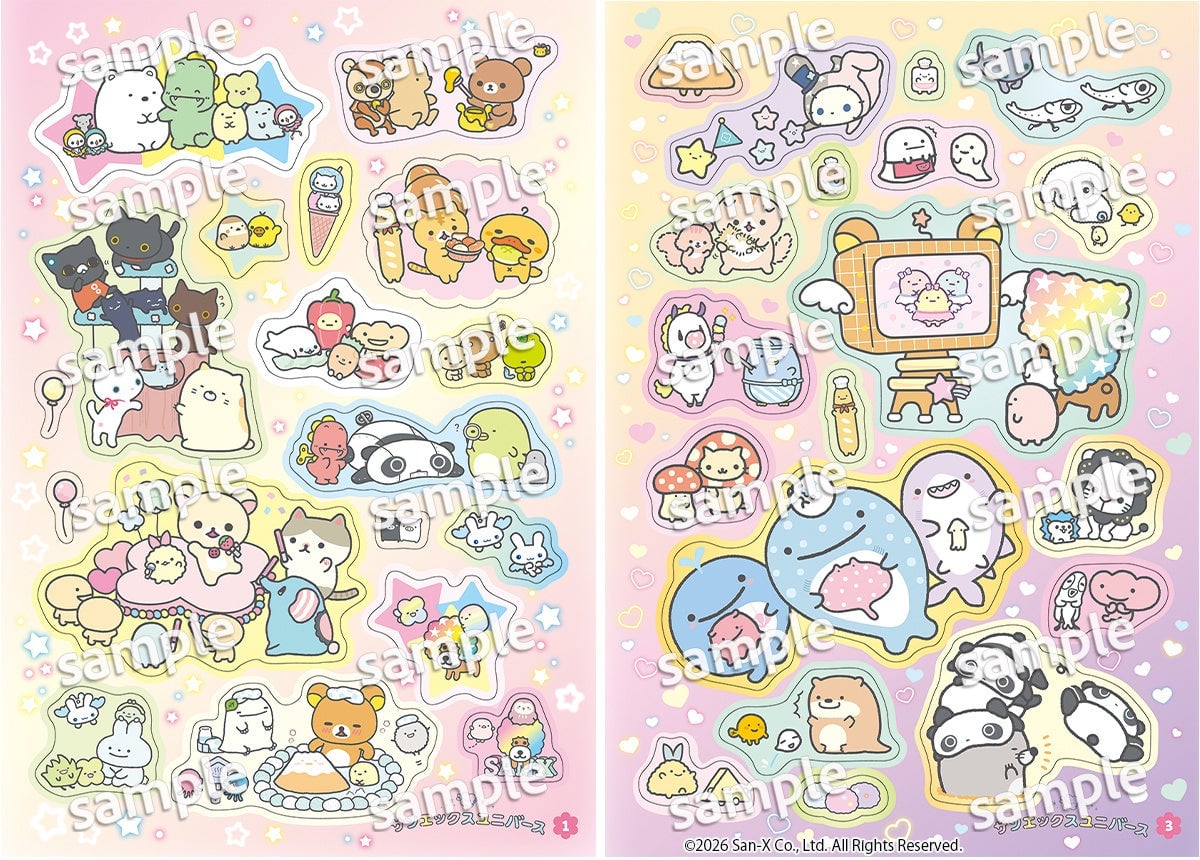 San-X Universe Sticker Book Featuring Rilakkuma and Friends in Japan From June 30