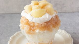 Seasonal Peach Shaved Ice and Peach Tarts at DISHES and TART SAN in Aichi from July 1