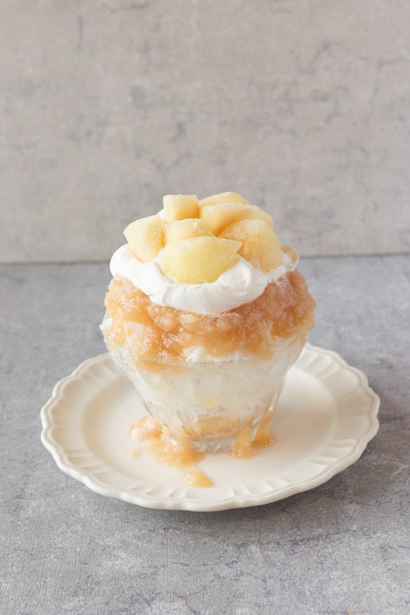 Seasonal Peach Shaved Ice and Peach Tarts at DISHES and TART SAN in Aichi from July 1