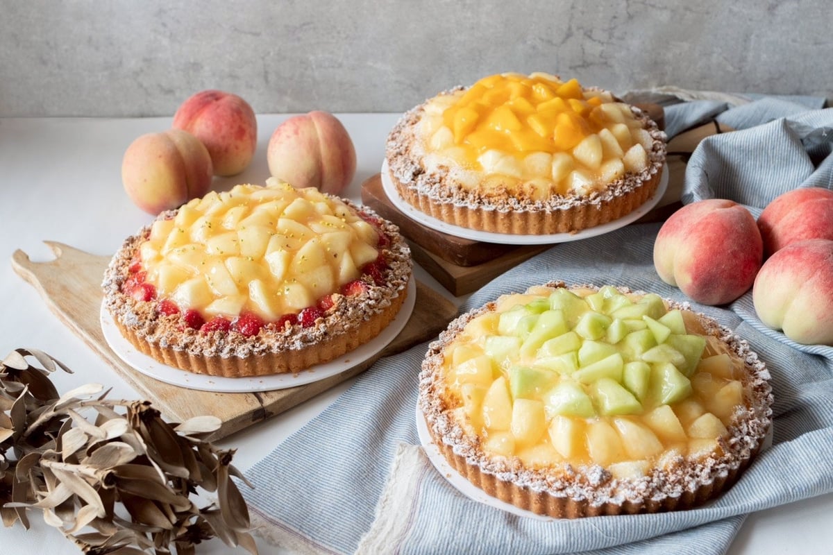 Seasonal Peach Shaved Ice and Peach Tarts at DISHES and TART SAN in Aichi from July 1