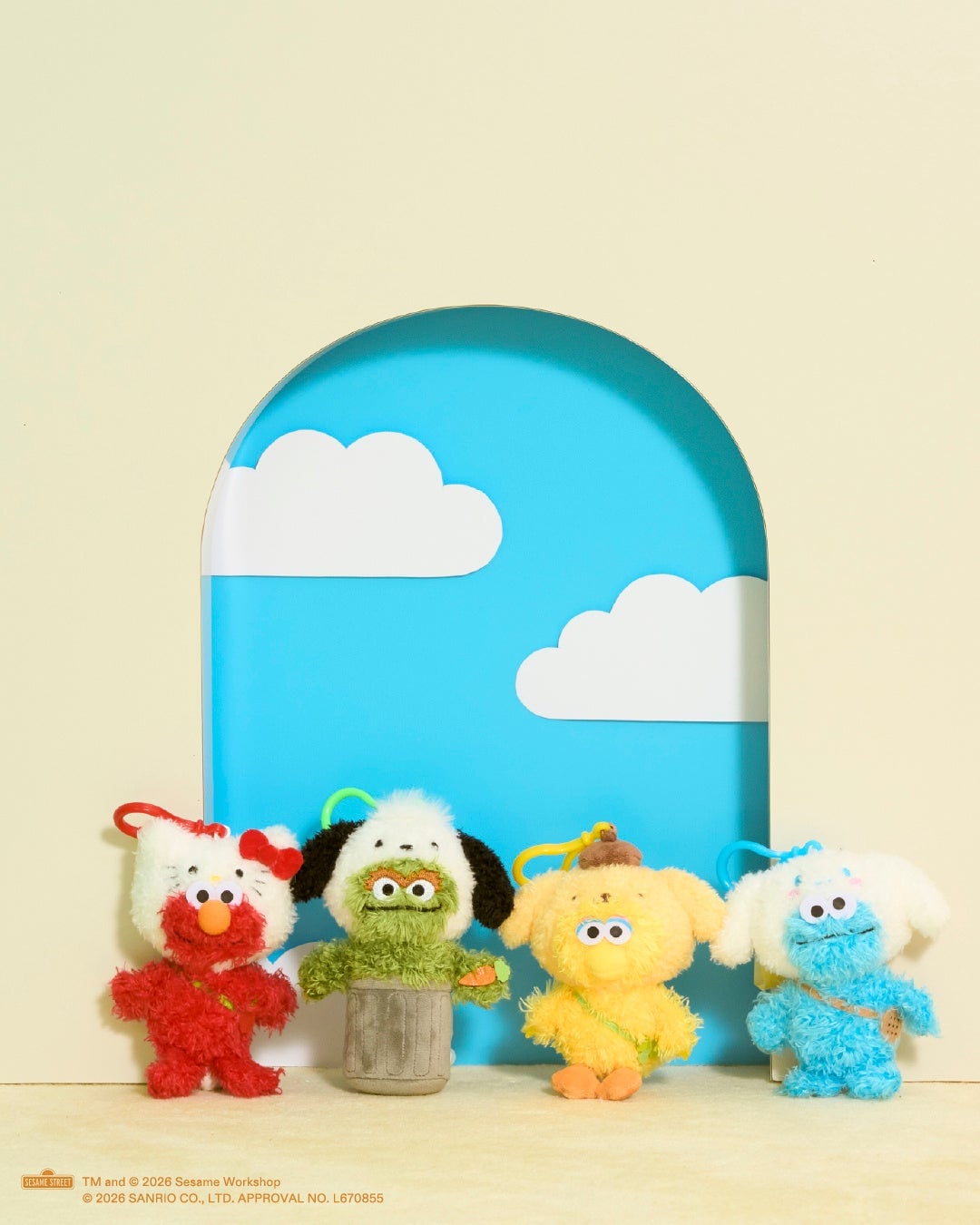 SESAME STREET MARKET × Sanrio Characters Collaboration Goods in Tokyo and Osaka from July 2