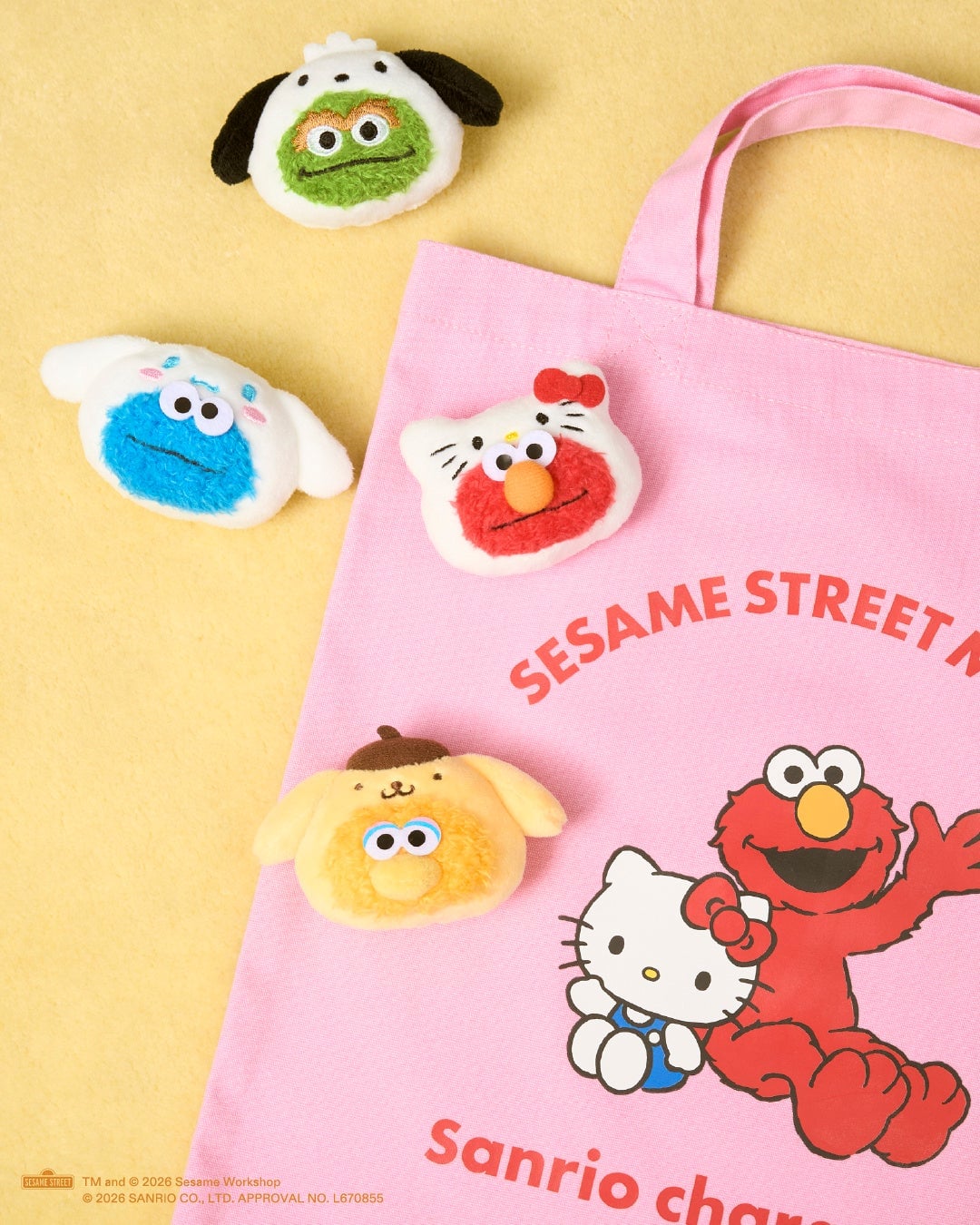 SESAME STREET MARKET × Sanrio Characters Collaboration Goods in Tokyo and Osaka from July 2