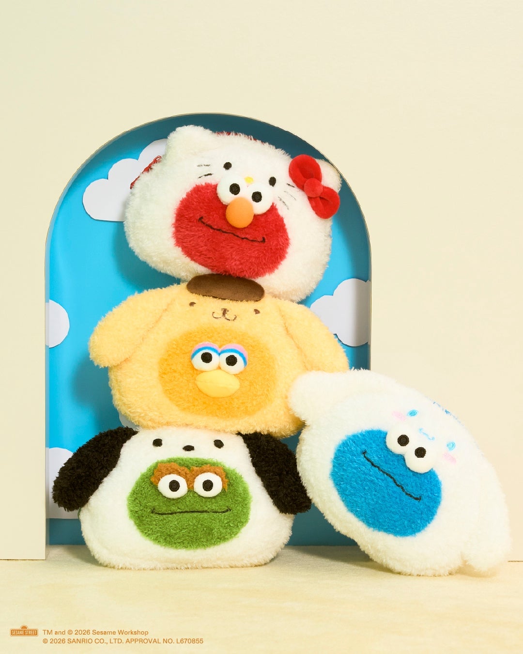SESAME STREET MARKET × Sanrio Characters Collaboration Goods in Tokyo and Osaka from July 2