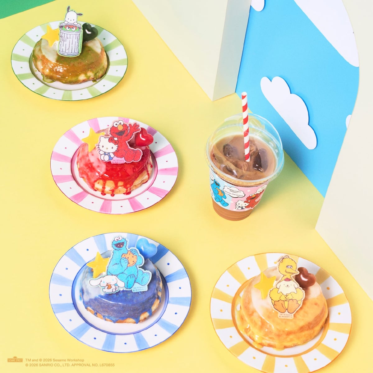 SESAME STREET MARKET × Sanrio Characters Collaboration Goods in Tokyo and Osaka from July 2