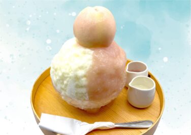 shiroikumo kakigori umeda peach festival july 1 01