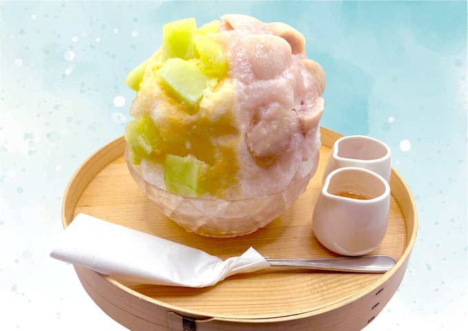 Shiroikumo Kakigori Shop Opens in Umeda, Osaka — Peach Festival from July 1