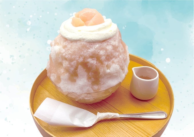 Shiroikumo Kakigori Shop Opens in Umeda, Osaka — Peach Festival from July 1