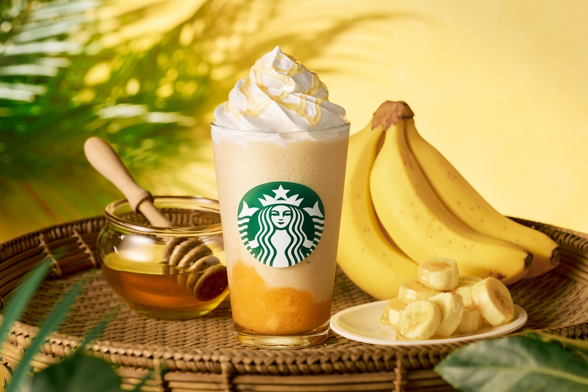 Starbucks Japan Launches Honey Banana Frappuccino in Tokyo