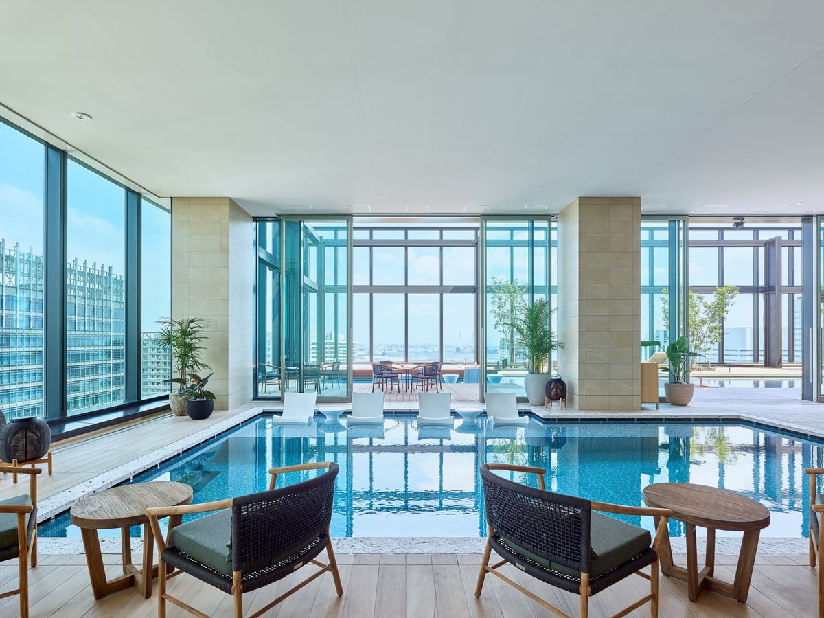20th floor Sky Pool (indoor and outdoor areas).