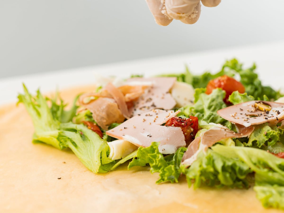 Savory crepe made with carefully selected ingredients