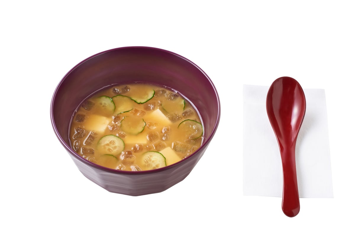 Miyazaki Cold Soup (single item) — ¥290 (tax included) / Miyazaki Cold Soup substitution — ¥190 (tax included)