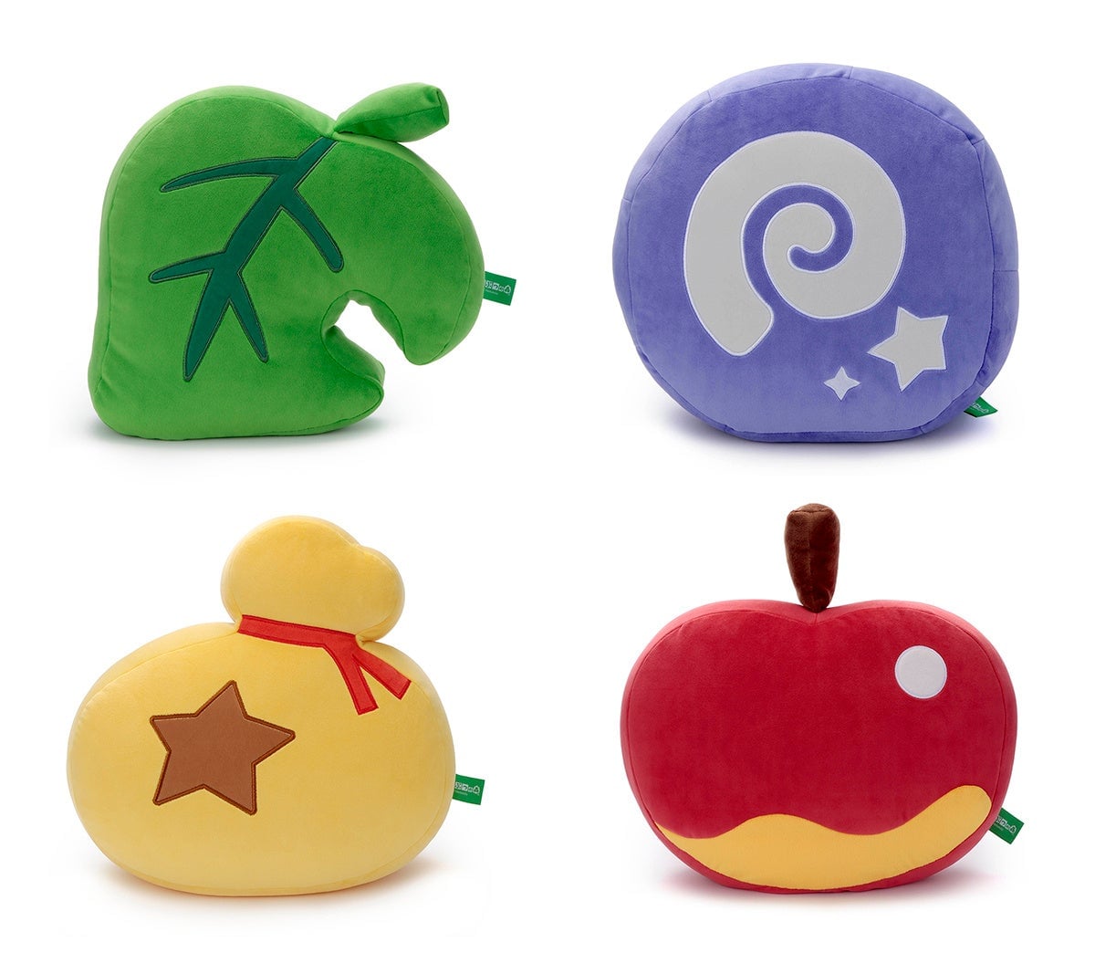 (Top left to right) Happa, Kaseki / (Bottom left to right) Bell Bag, Apple