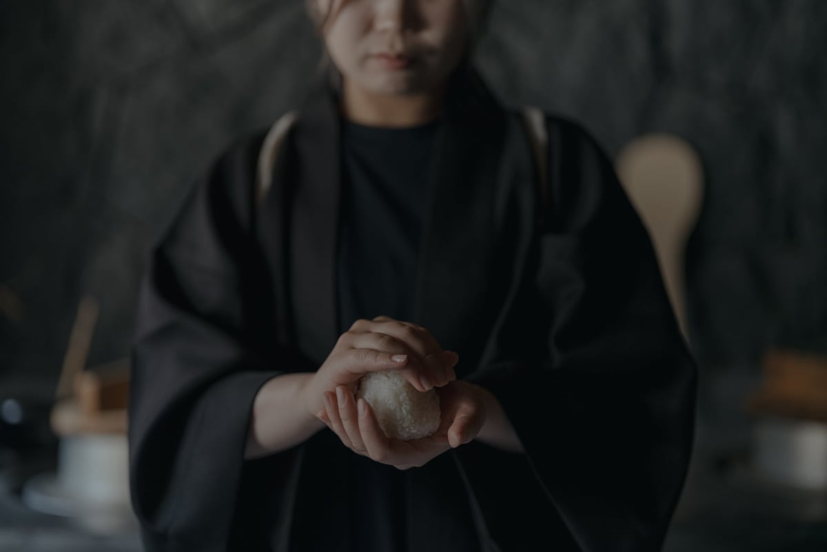 Each onigiri is carefully hand-formed.