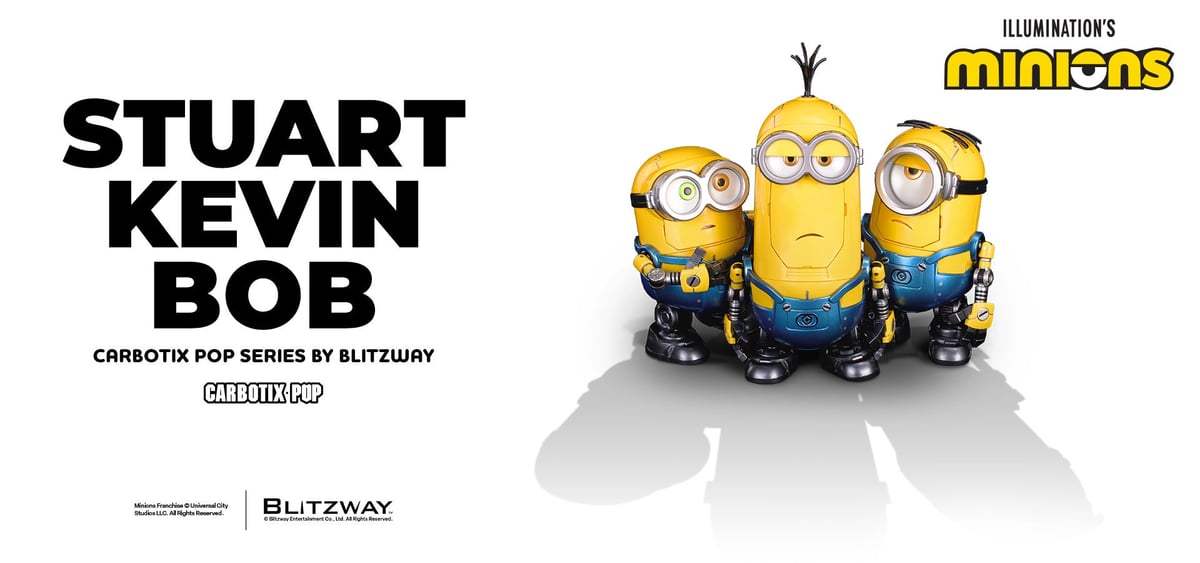 BLITZWAY JAPAN Offers Free Minions CARBOTIX POP Figures Pre-Order