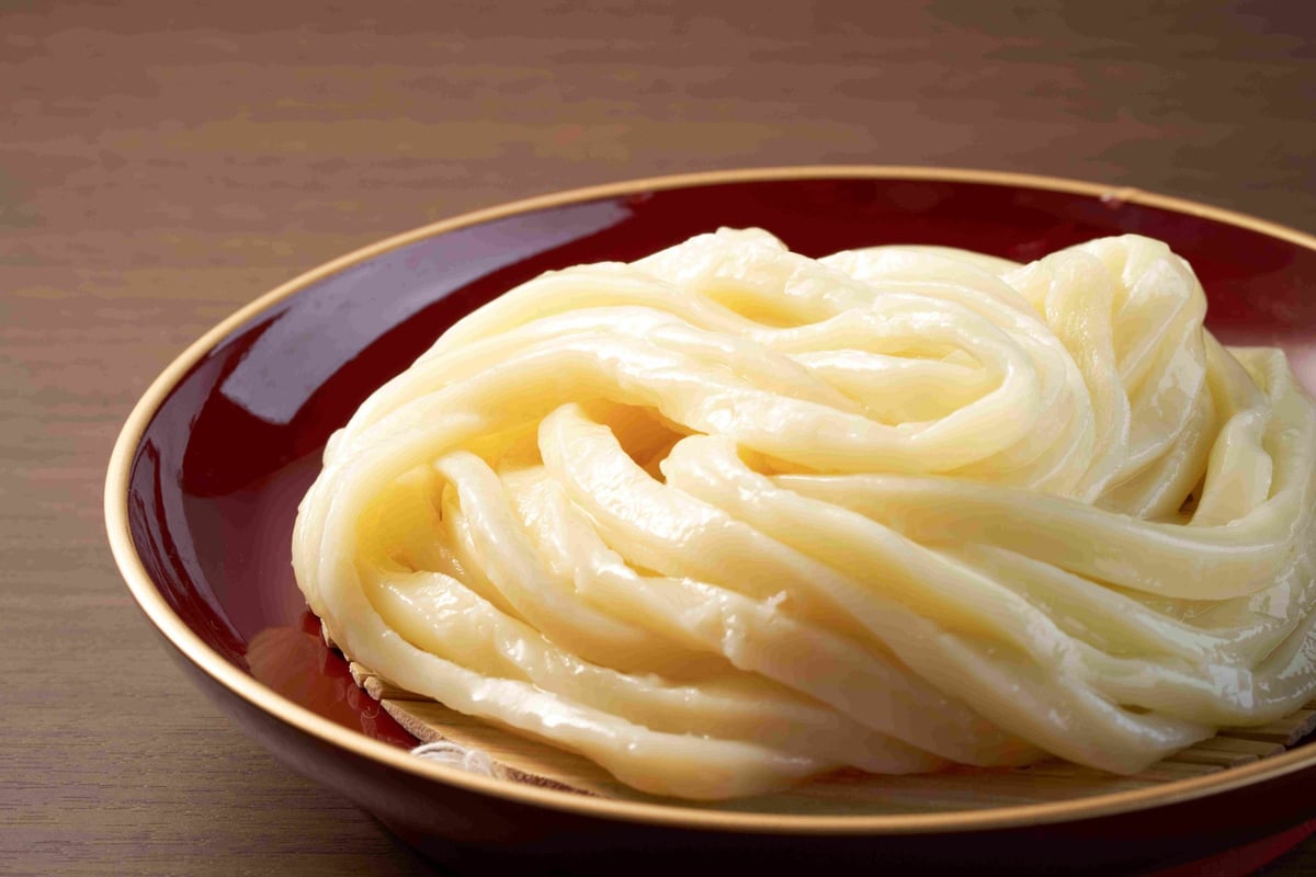 Our homemade noodles are made from dough that is rested and then freshly kneaded in the morning.