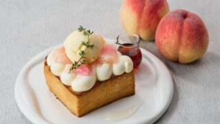 Buttery Cafe in Nagoya Launches Peach Fair Featuring White Peach Butter Toast and Limited Milk Crepe July 3