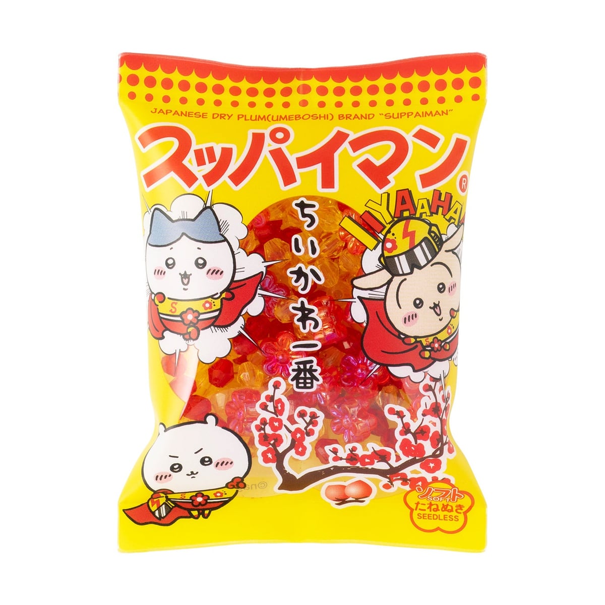 Chiikawa x Suppaiman Collaboration Goods Launch in Japan with Mascots and T-Shirts